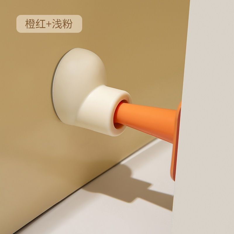 矽膠門吸防撞免打孔家用阻門器衛生間廁所塑膠橡膠緩衝牆創意門吸