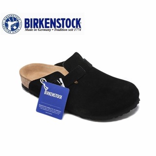 Birkenstock Boston男/女經典軟木黑色軟木拖鞋34-46