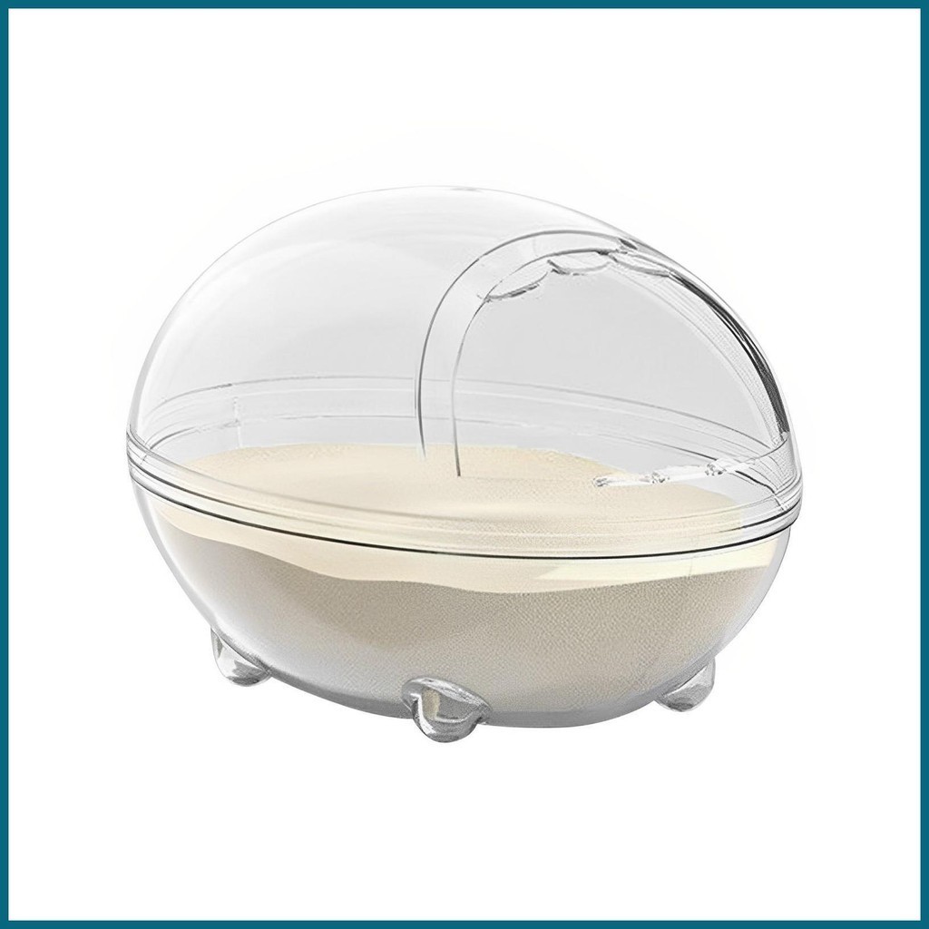 倉鼠籠寵物浴缸配件沙浴容器倉鼠浴倉鼠沐浴碗透明床適用於jiwtw