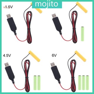 Mojito LR03 AAA 電池消除器電源線更換 1-4 塊 1 5V AAA 電池