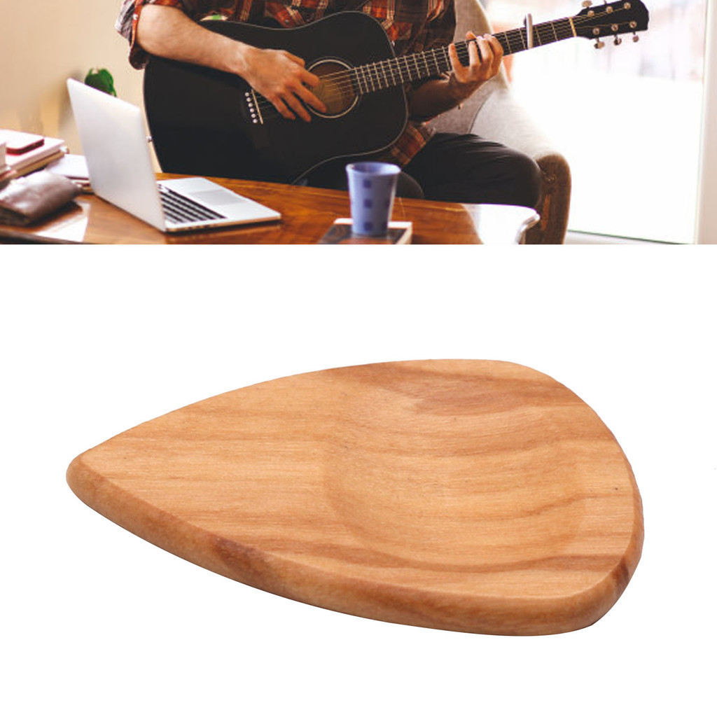 Spr-吉他撥片橄欖木舒適握持原聲吉他撥片適用於尤克里裡貝司