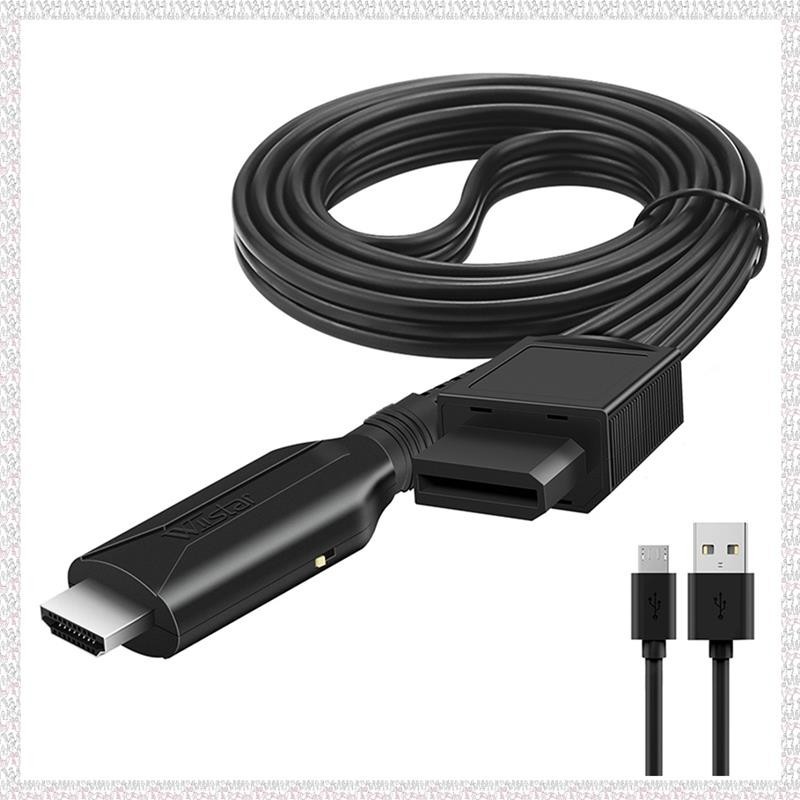 (U P Q E)WIISTAR Wii 轉 HDMI 兼容轉換器電纜 Wii 2 HDMI 兼容高清電視顯示器 Wii