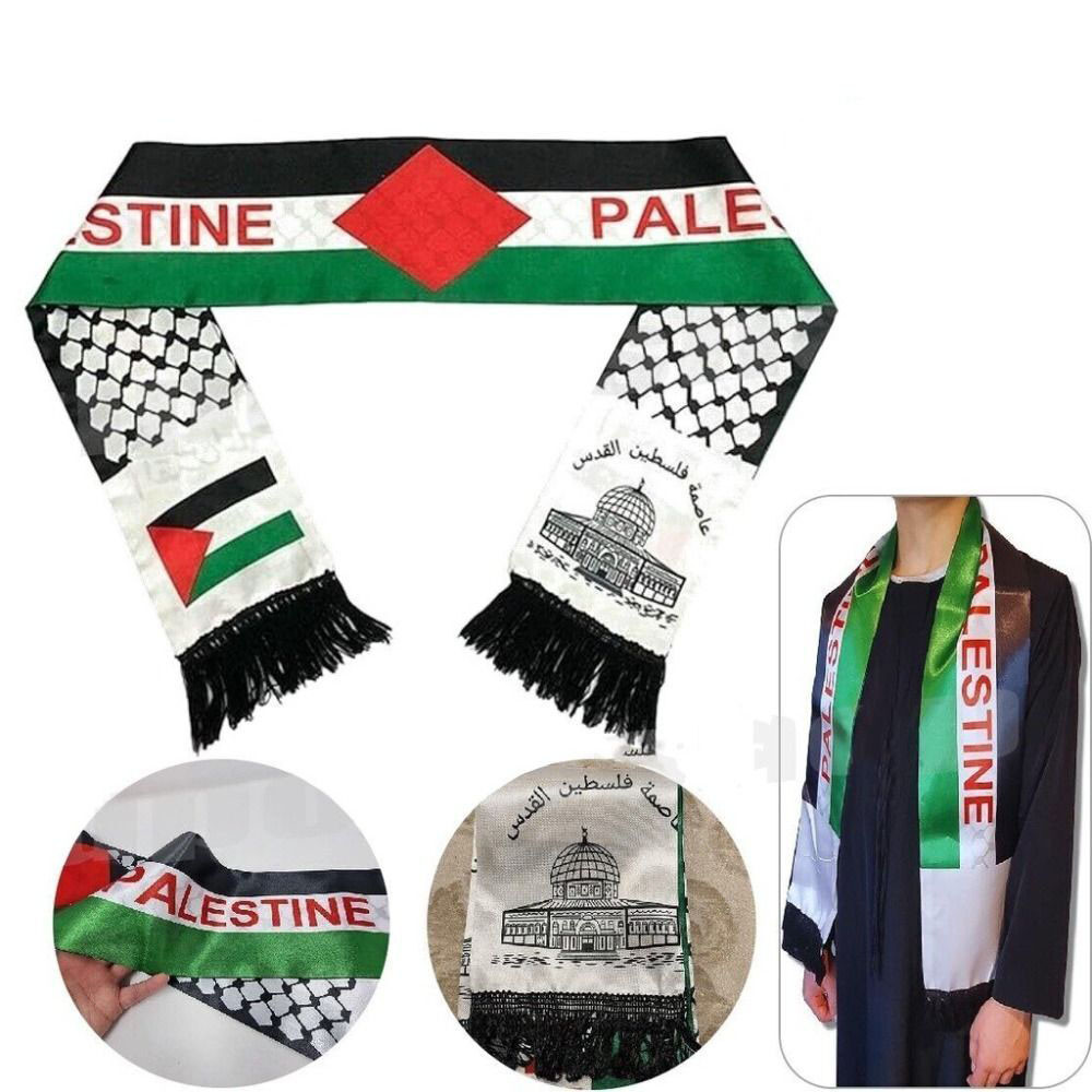 巴勒斯坦國旗圍巾男士女士披肩腰帶披肩圍巾圍巾