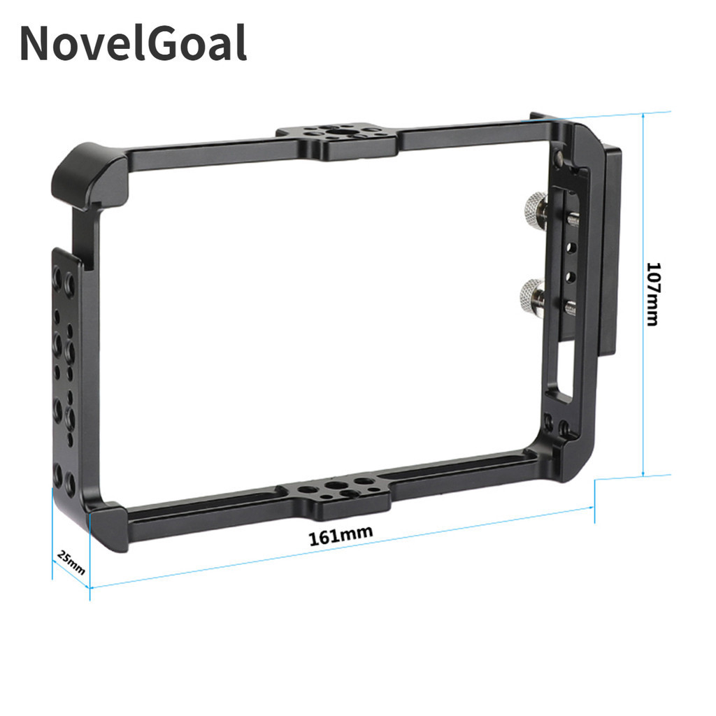 Novelgoal 顯示器籠支架盒 1/4"-20 Cheese Mount 鋁合金適用於 FeelWorld F5 P