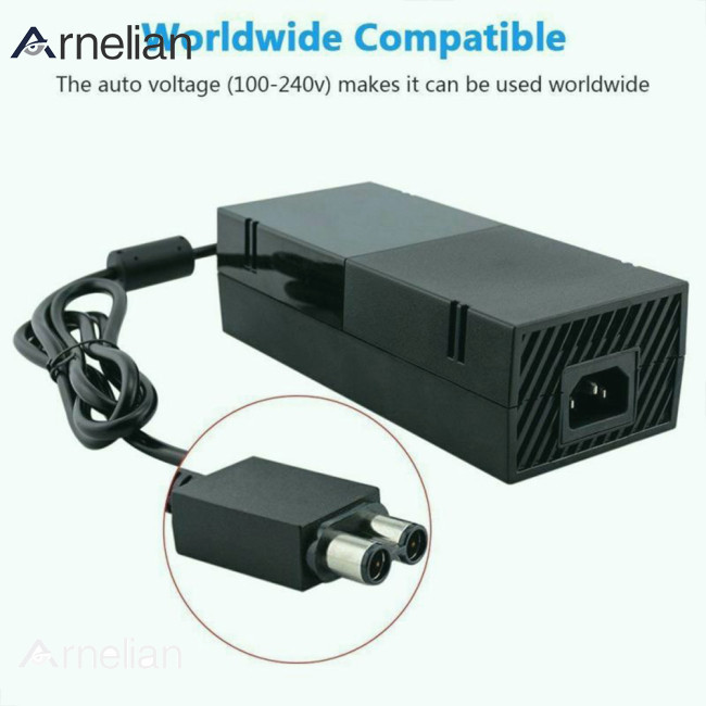 Arnelian Host 電源適配器美國/歐盟/英國插頭充電充電器兼容 Xbox One 控制台