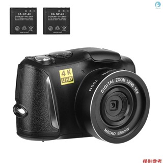 4k/60fps 48MP 高分辨率數碼相機多功能便攜式 16 倍數碼變焦攝像機,帶 3.2 英寸 IPS 屏幕 Typ