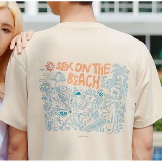 PLAYWORKS - Sex on the beach 短袖上衣 - 奶油色