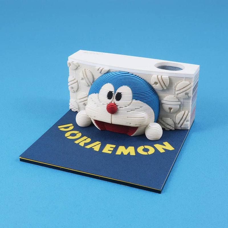 【熱賣】3d立體便籤紙雕卡通模型日本哆啦a夢叮噹貓手撕3D創意生日禮物文具