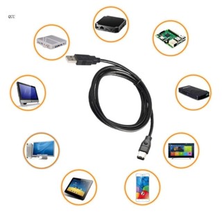 Quu 1PC 優質 Firewire IEEE 1394 6 針公頭轉 USB 2 0 公頭適配器轉換器電纜,適用於數