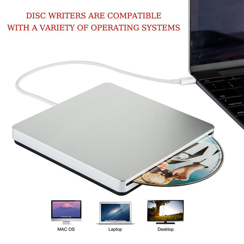 Usb-c SuperDrive USB Type-C 外置 DVD CD 刻錄機驅動器 DVD CD +/-RW 刻錄