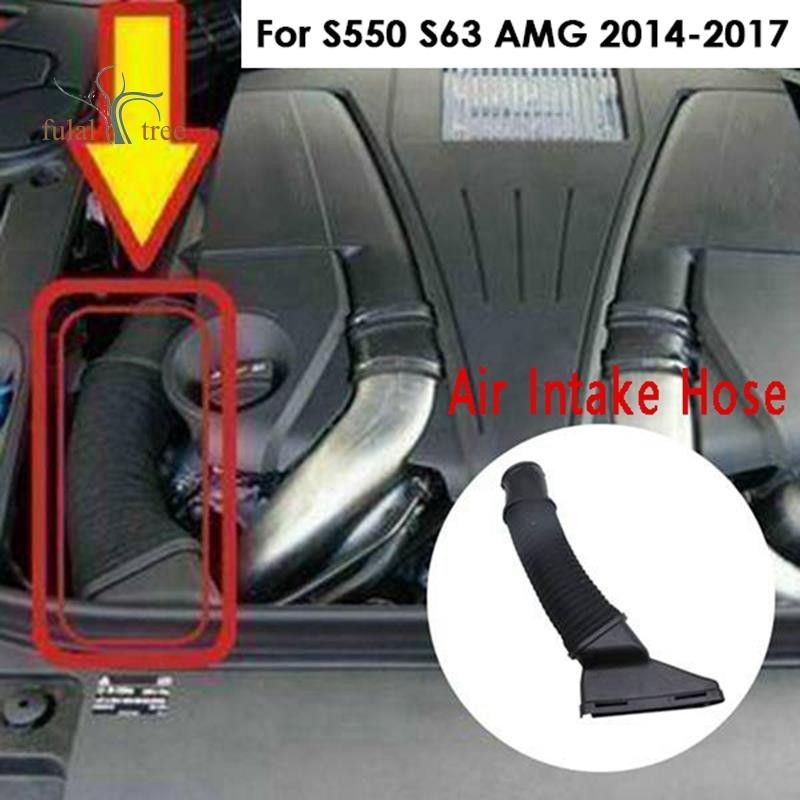 汽車進氣軟管發動機吸入軟管適用於梅賽德斯奔馳 S550 S63 AMG 2014-2017 2780905082 右