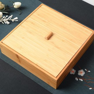 竹製禮品盒瓷器包裝竹盒茶具收納盒點心收納竹盒茶葉包果盤收納盒