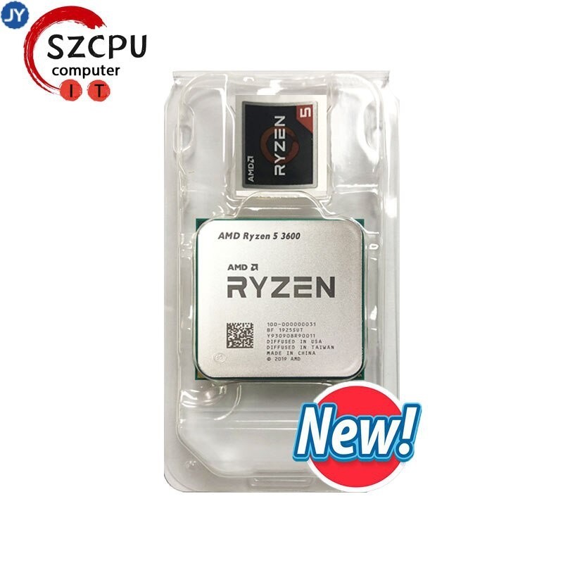 【現貨】amd銳龍5 3600新r5 3600 3.6GHz 6核12螺紋CPU處理器7nm 65W L3=32m 10