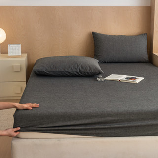 40cm加高純棉床包 素色純棉床包 精梳棉床單 單人 雙人 加大床單 床罩 枕頭套