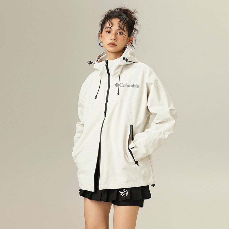 Columbia 衝鋒衣三合一男外套女春秋戶外登山休閒防水夾克