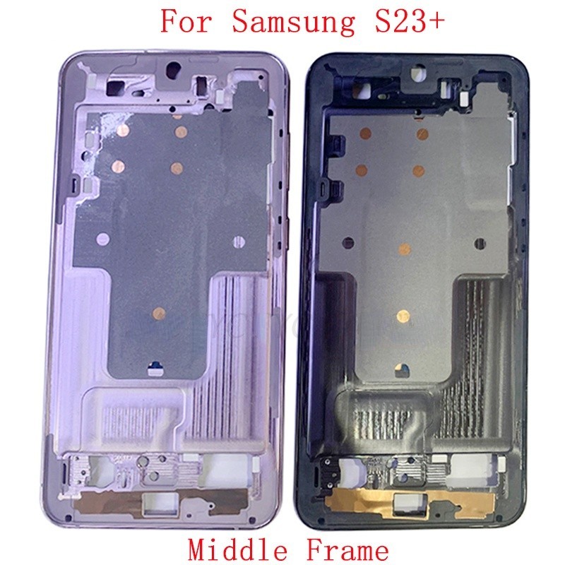 SAMSUNG 適用於三星 S23+ S916 手機金屬液晶邊框維修零件的中框液晶擋板面板機箱外殼