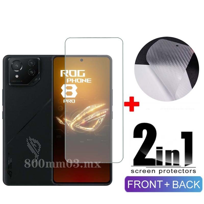 華碩 Rog Phone 8 7 6 6D 5 5S Pro Ultimate 3 2 玻璃膜和背膜的屏幕保護膜鋼化玻璃