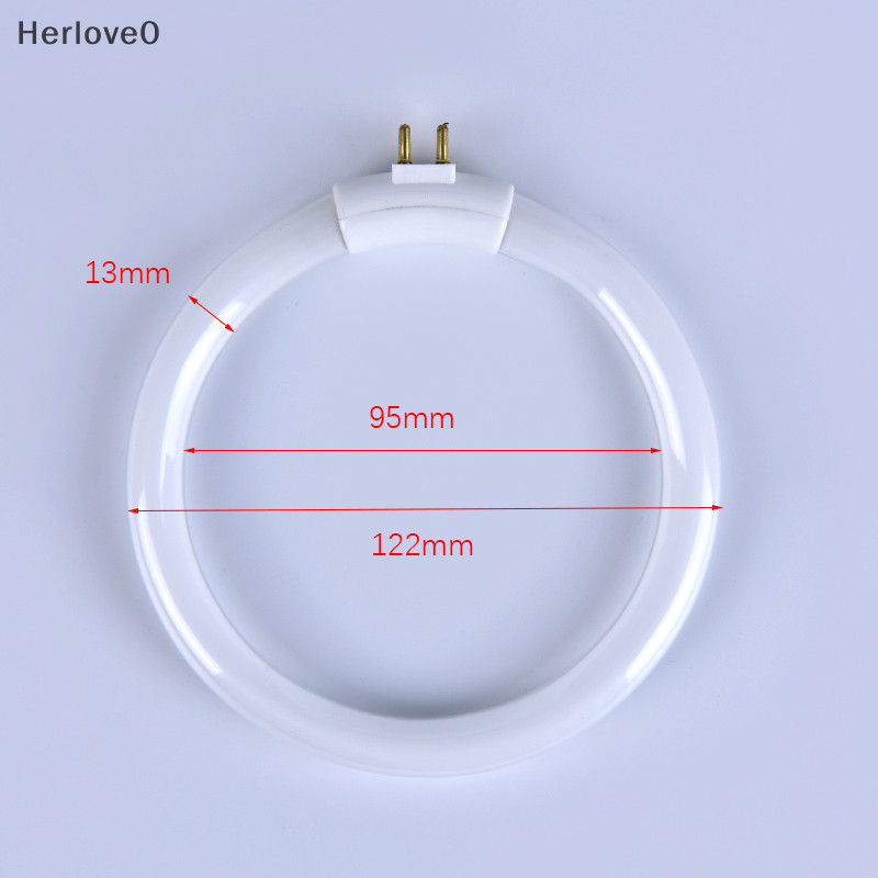 Herlove 11W T4 圓形環形燈管燈泡燈泡熒光環燈管帶 4 針 TW