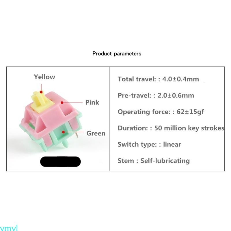 Ymyl Keyfirst 機械鍵盤霜開關 4pin 5pin Switch Gamer DIY 線性