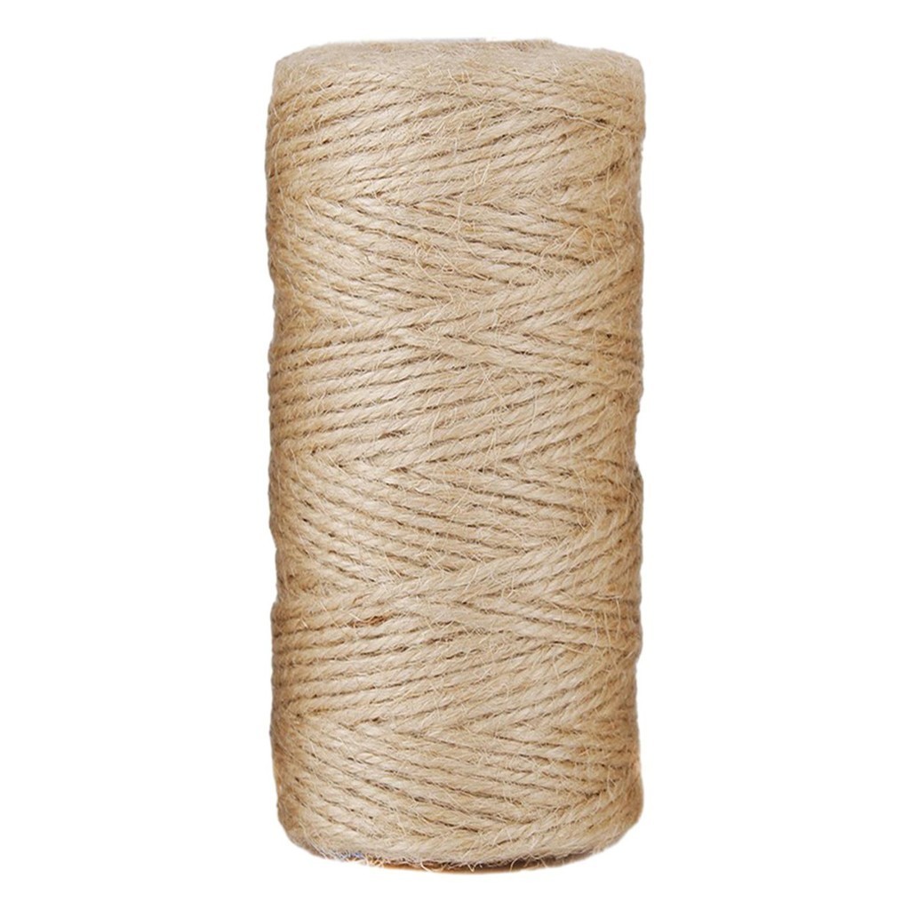 [lzdhuiz3] 黃麻繩黃麻繩 3 股編織繩裝飾 7874 英寸麻繩用於圖片懸掛花邊園藝