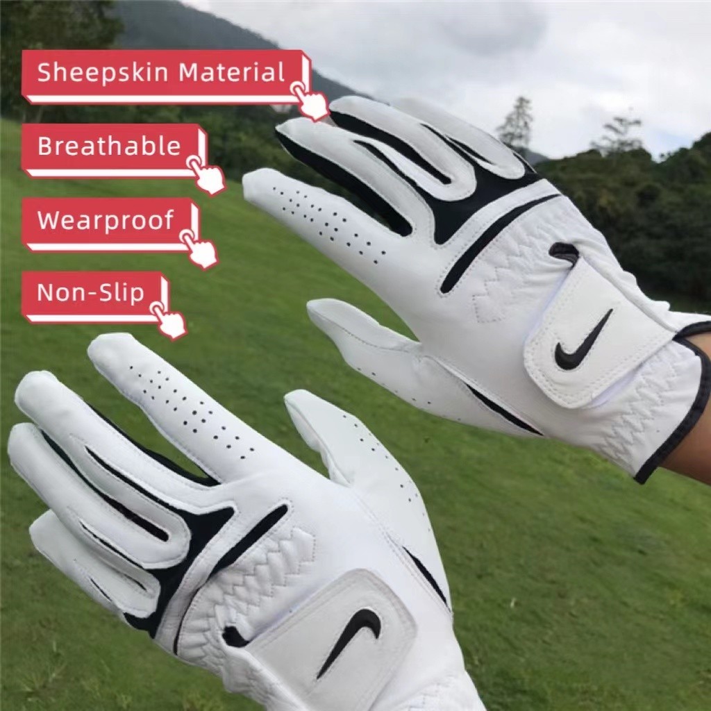 新款高爾夫手套防滑耐磨透氣進口羊皮全羊皮高爾夫手套男士左右特價