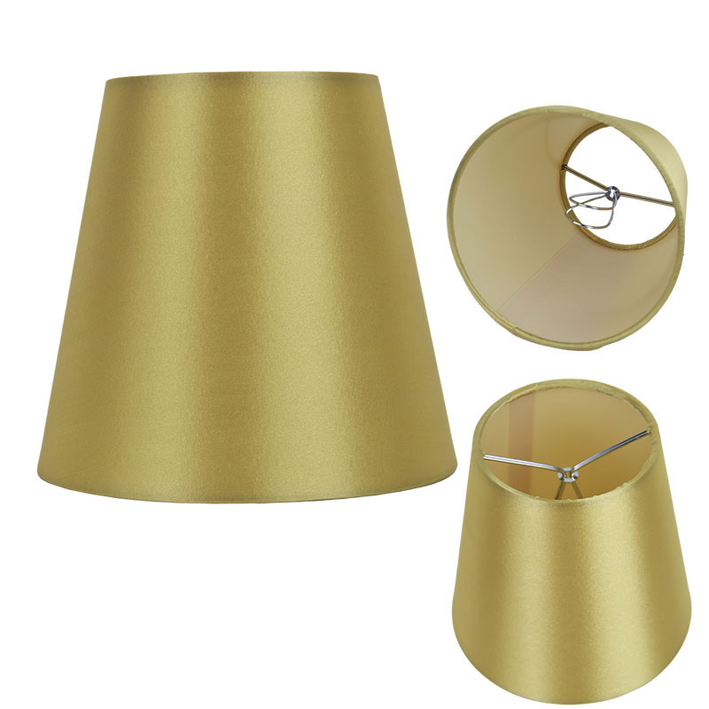 金布燈罩用於檯燈宮廷風格客廳照明配件夾燈泡固定方式床頭家居裝飾