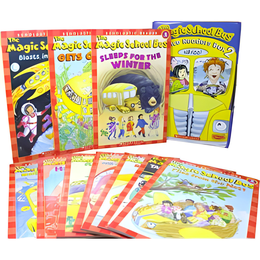 The Magic School Bus: Science Readers Box 2 (10 books) with Storyplus/Joanna Cole【禮筑外文書店】