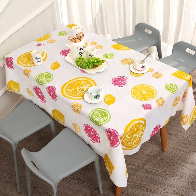 【新款】桌布防水防油茶几桌布長方形餐桌布ins網紅免洗氛圍感塑膠桌布薄