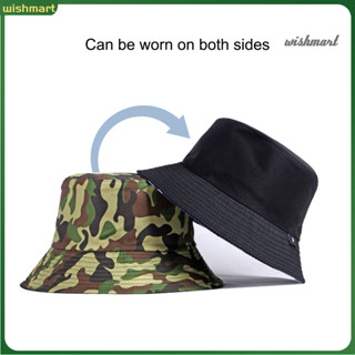 <WT> 男女通用迷彩漁夫帽戶外運動遮陽遮陽帽