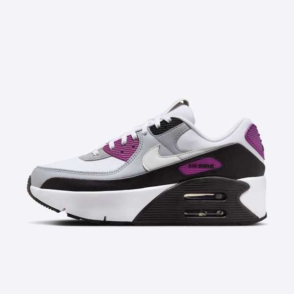 Nike Air Max 90 Lv8 FD4328-109 女 運動休閒鞋 復古 雙層氣墊 緩震 厚底 白黑紫