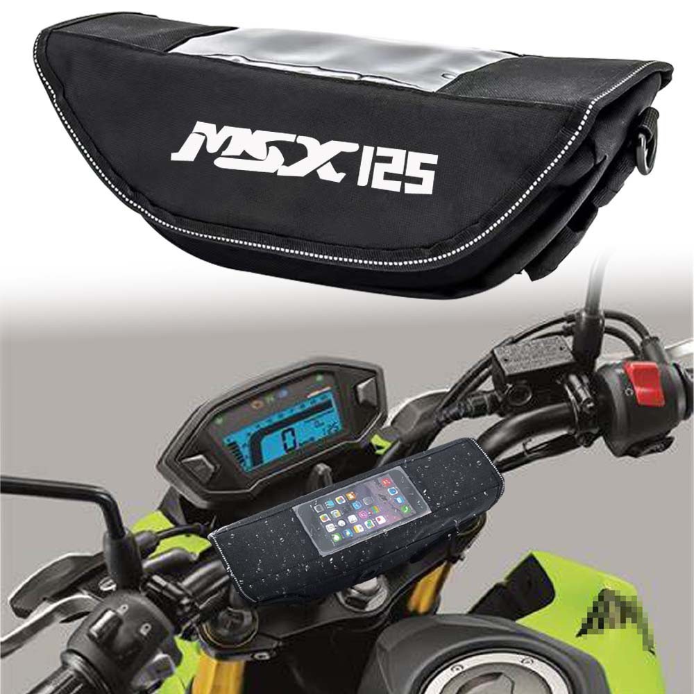 HONDA 適用於本田 Grom Msx125 Grom125 Grom 摩托車車把防水包旅行包收納包屏幕 GPS