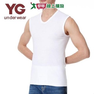 YG 100%純棉羅紋無袖衫 M~XL 天然棉 親膚 吸汗透氣 立體剪裁 柔軟舒適 寬肩 男內衣 內衣 上衣 背【愛買】