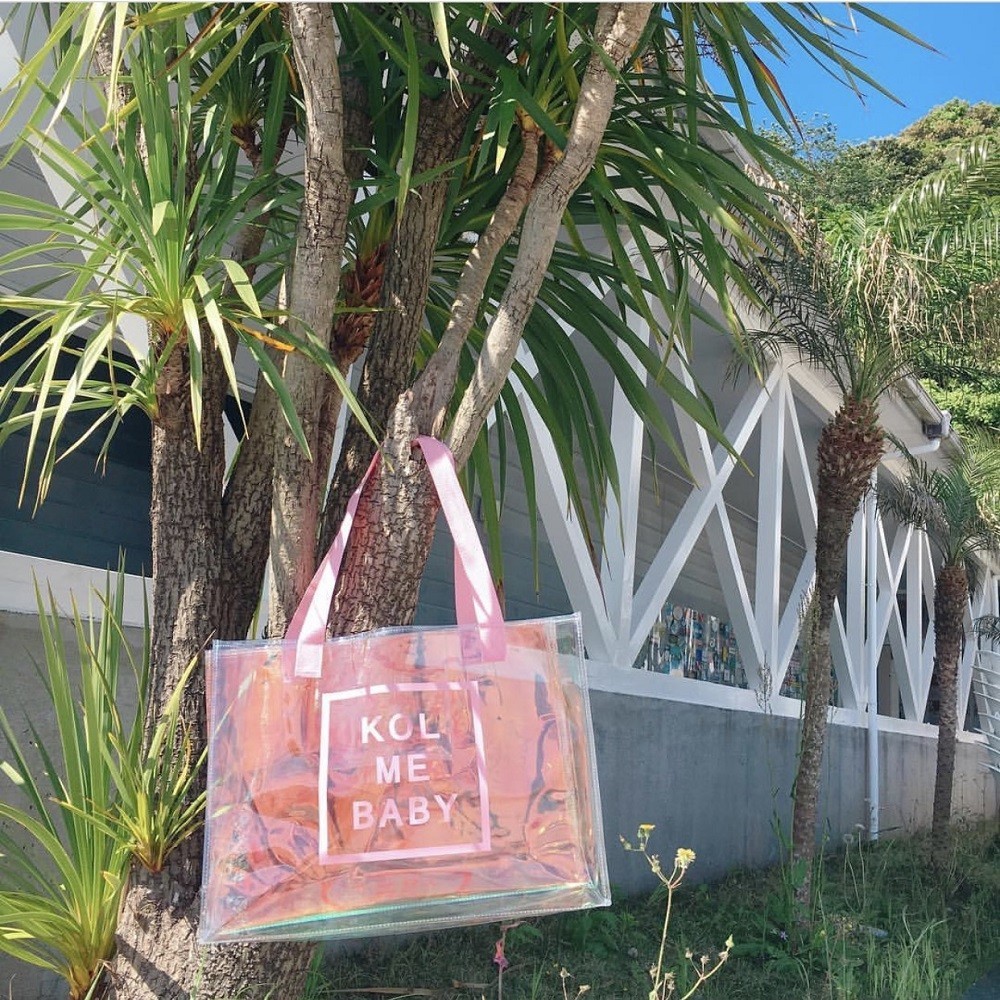 【客製化】【果凍包】鐳射果凍包 防水 游泳包透明包包 女沙灘包 手提包 斜背包 網紅大包訂製
