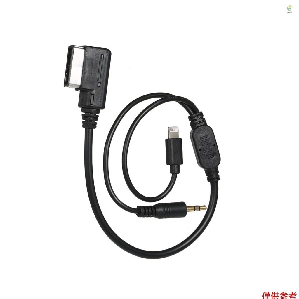 Ikoktw 3.5mm AUX 接口適配器帶線更換適用於奧迪大眾 MDI AMI MMI iPad iPhone 5