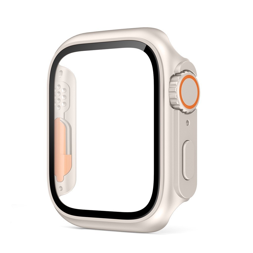 蘋果手錶全包保護套 Apple Watch S9 8 7 6 SE防摔錶殼 秒變殼49mm iwatch殼膜一件式錶帶殼