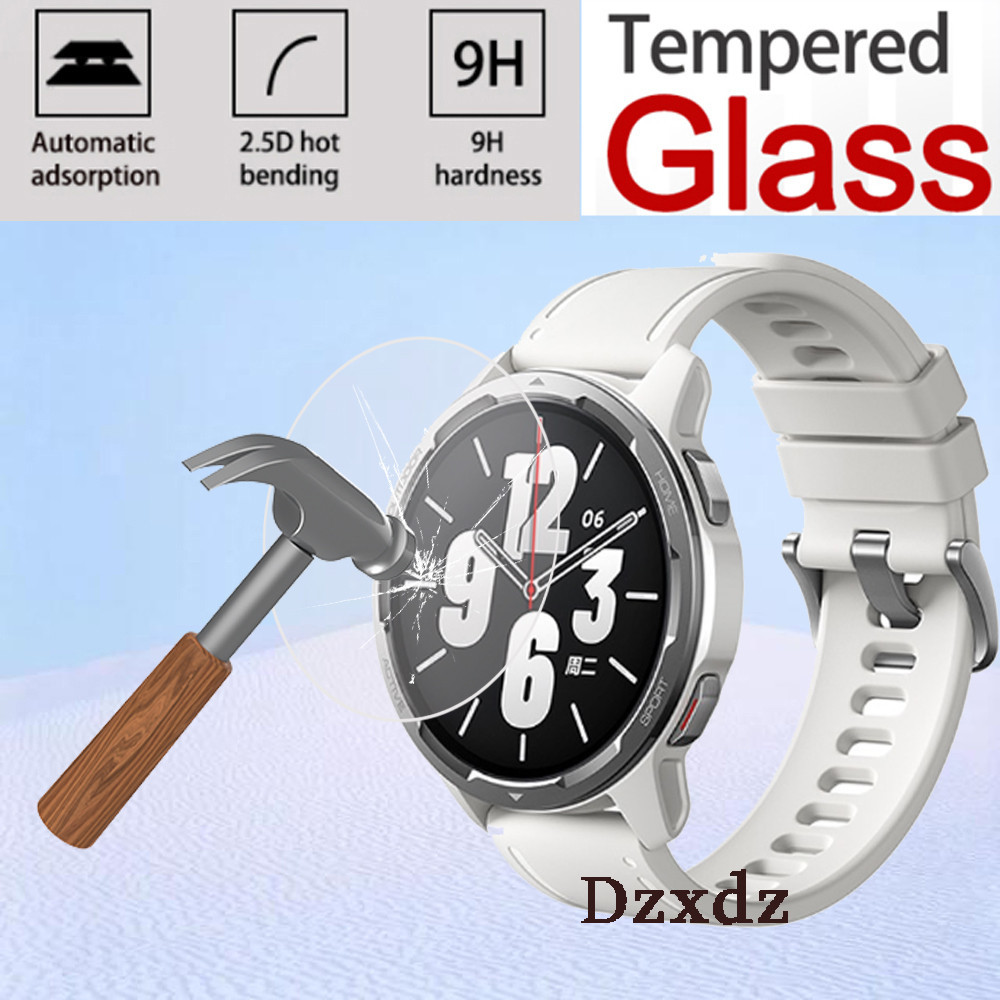 XIAOMI 適用於小米手錶 S1 Active Pro 智能手錶鋼化玻璃屏幕保護膜的硬玻璃智能手錶保護膜