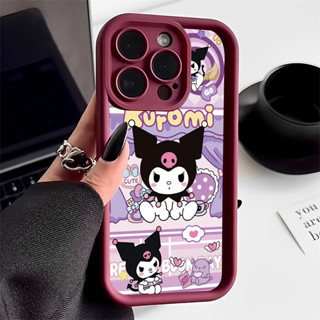 Capinha Fofa 可愛 Kuromi Melody 時尚手機殼適用於 IPhone 15 14 12 11 13
