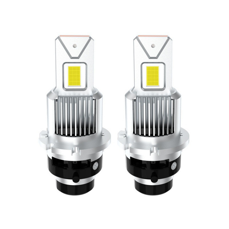 高亮度D系列汽車大燈頭燈替換原車HID帶風扇6500K 35W直插款一件式式D4 LED D2 D1 D3led大燈