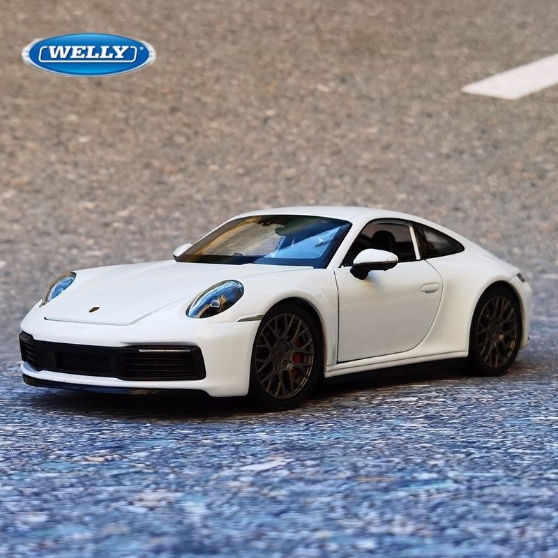 現貨包郵 Welly 1:24 Porsche 911 Carrera 4S Coupe Alloy 運動壓鑄金屬玩具車