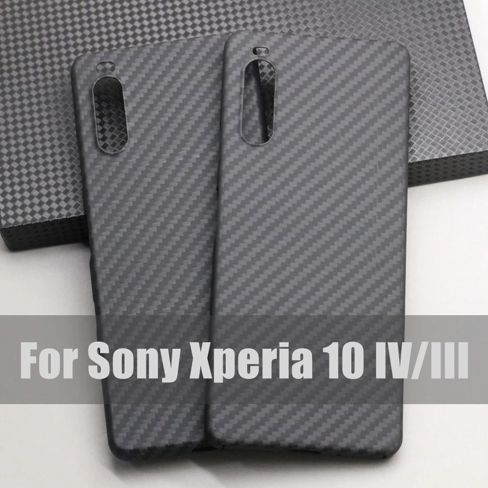 100% 真正純碳纖維保護殼適用於索尼 Xperia 10 III IV 高品質芳綸纖維 Xperia 10 IV 超薄