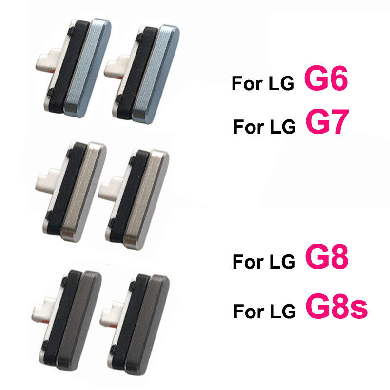 2 個用於 LG G6 G7 ThinQ G8 G8S 原裝手機的外部電源音量按鈕全新開關側鍵維修零件