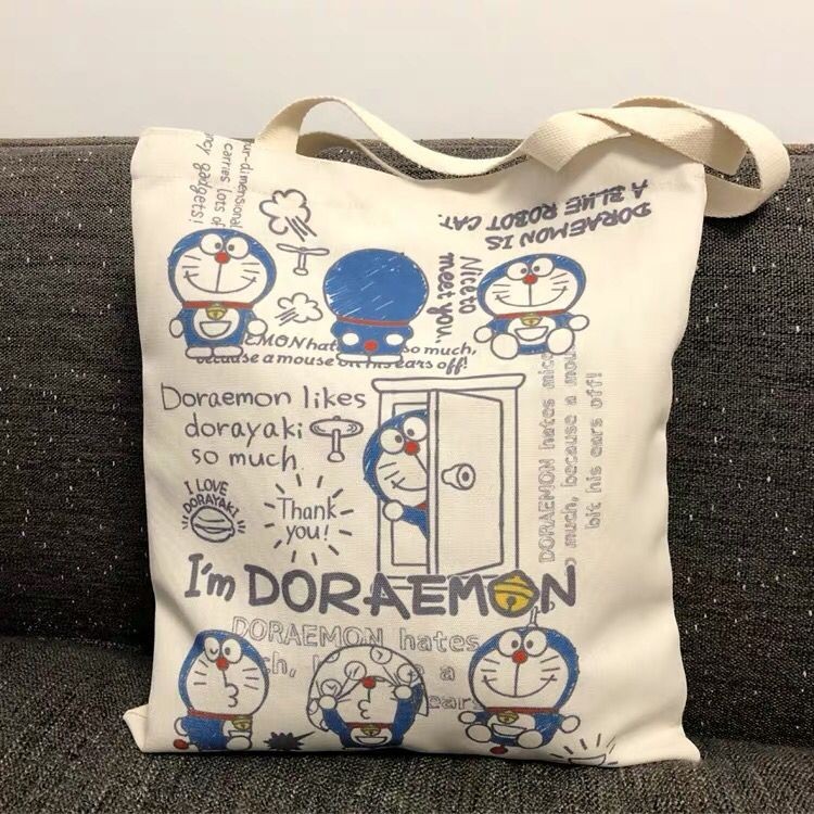 哆啦A夢機器貓小叮噹 I'm Doraemon系列帆布背包購物袋帆布包