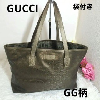 GUCCI 古馳 托特包 肩背包 GG Supreme GG紋 皮革 PVC mercari 日本直送 二手