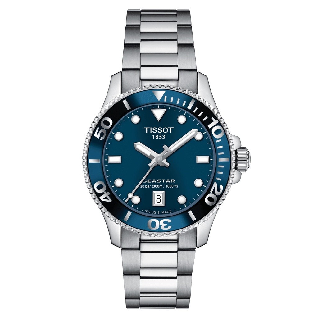 TISSOT 天梭 Seastar 1000 36 毫米手錶 (T1202101104100)