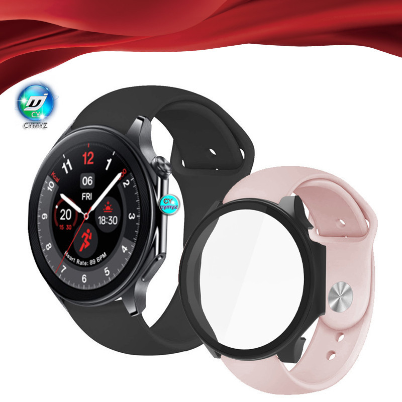Oppo Watch X 錶帶 Oneplus Watch 矽膠錶帶 2 錶帶運動腕帶 oppo Watch X 手機殼