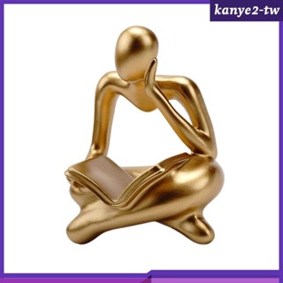 [KY] 樹脂雕像人物優雅藝術工藝品辦公室酒店桌面書架