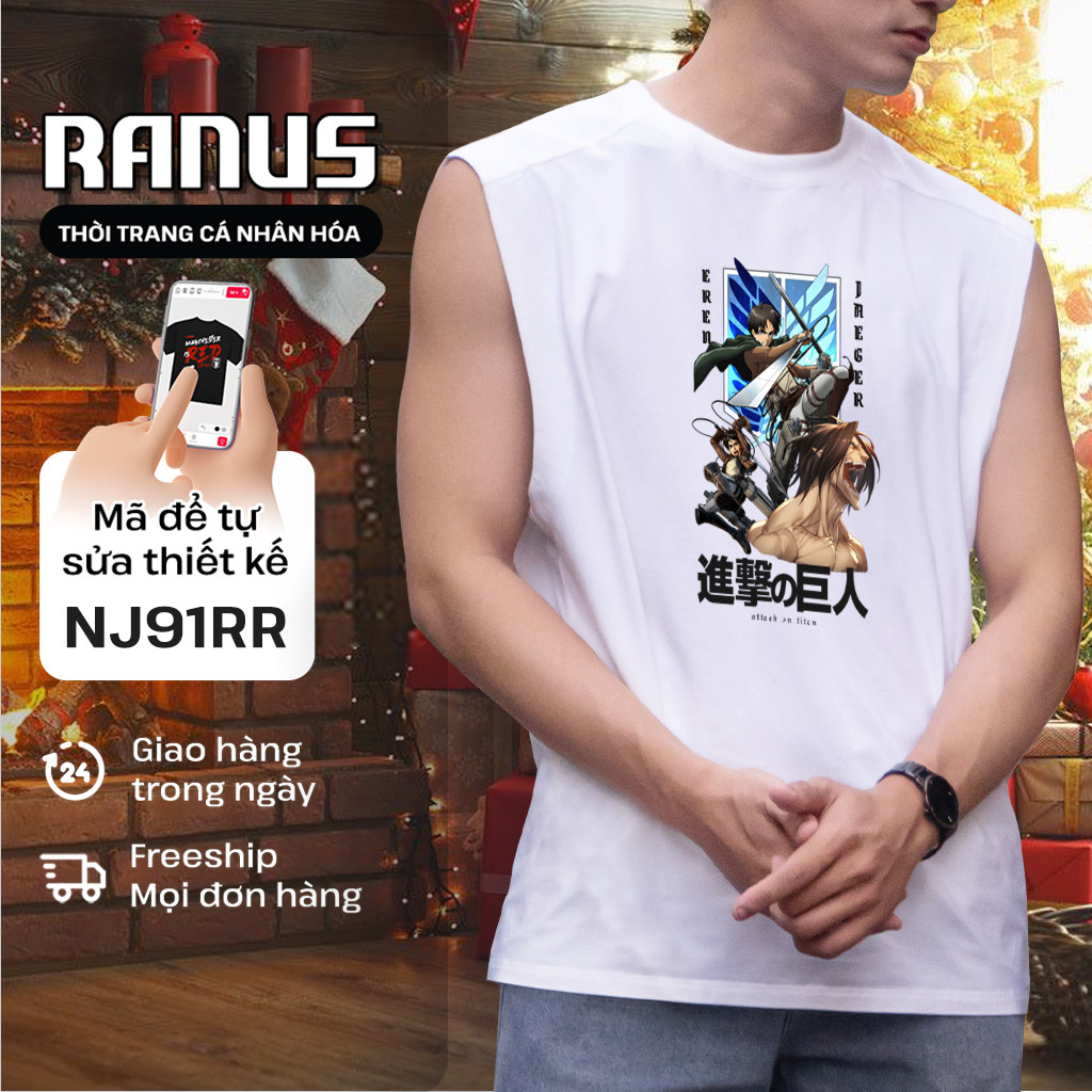 Tanktop Attack on titan - Eren Yaeger - Ranus 男士女士中性 BabyTee