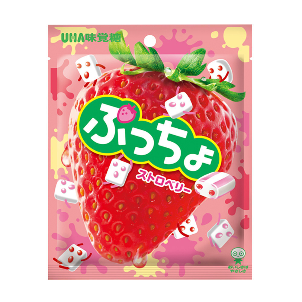 日本UHA味覺糖普超軟糖（草莓味）50g