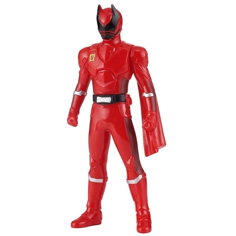 萬代 現貨 超級戰隊英雄軟膠人偶 紅色鍬形蟲 甲蟲王者 英雄玩具模型擺件