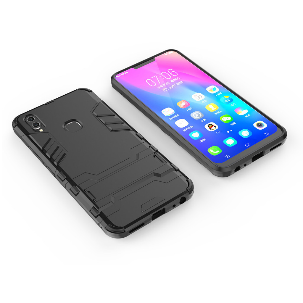 適用於VIVO V9手機殼 Y85支架殼 二合一支架 手機殼防摔殼